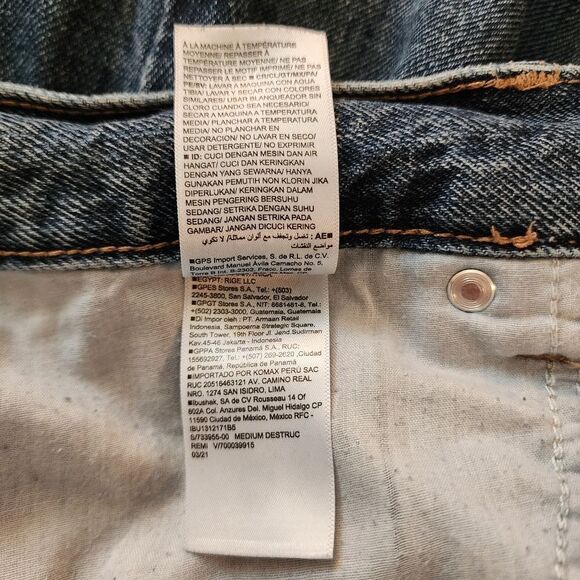 Old Navy High Rise Slouchy Straight Distressed Secret Slim Pockets Jeans Size 20 - Picture 9 of 10